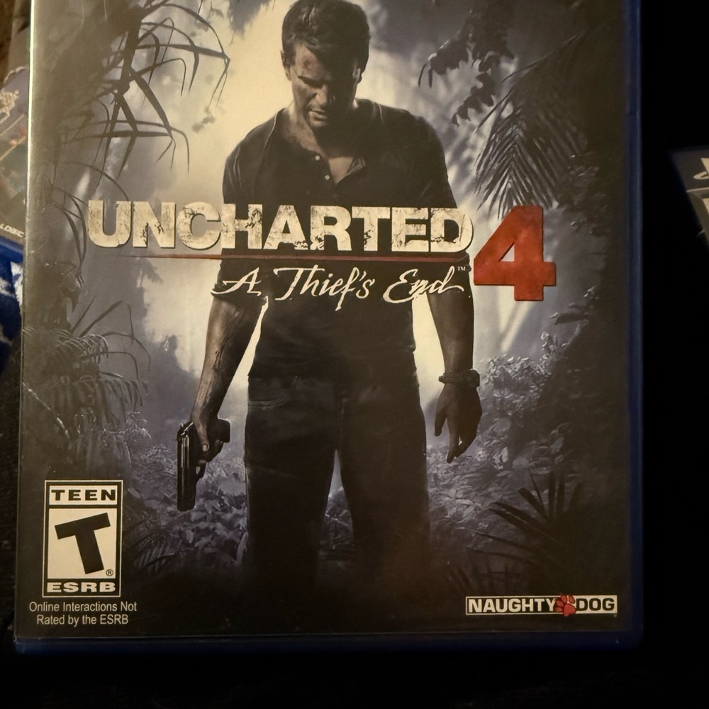 Sony Uncharted 4: A Thief's End - Blue and Black Cover